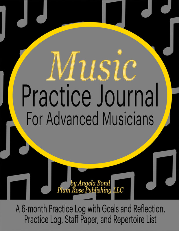 Picture of Music Practice Journal for Advanced Musicians with black cover