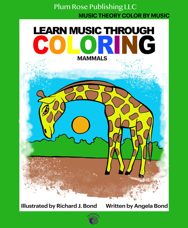 Learn Music Through Coloring Music Theory Color by Music: Mammals