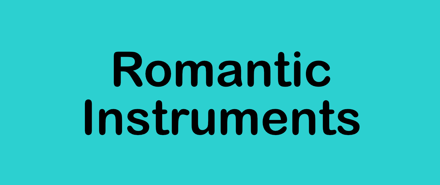 Picture romantic instruments button