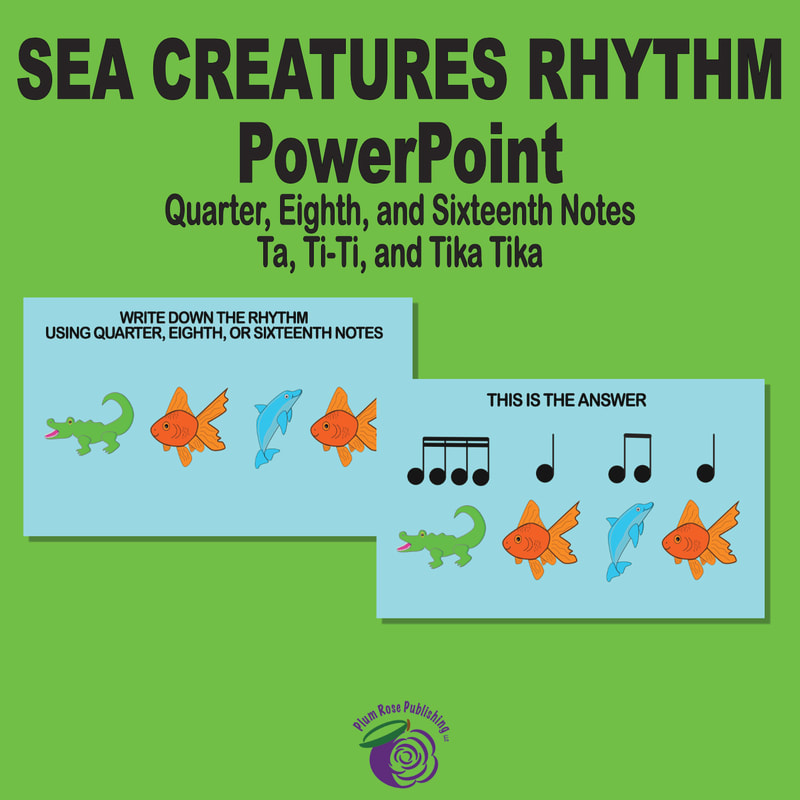 Picture of Sea Creatures Rhythm Powerpoint tiki tiki
