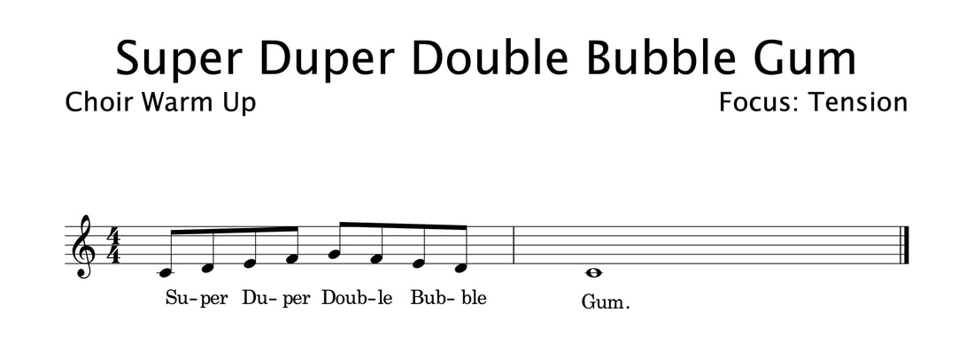 Super Duper Double Bubble Gun Choir Warm Up