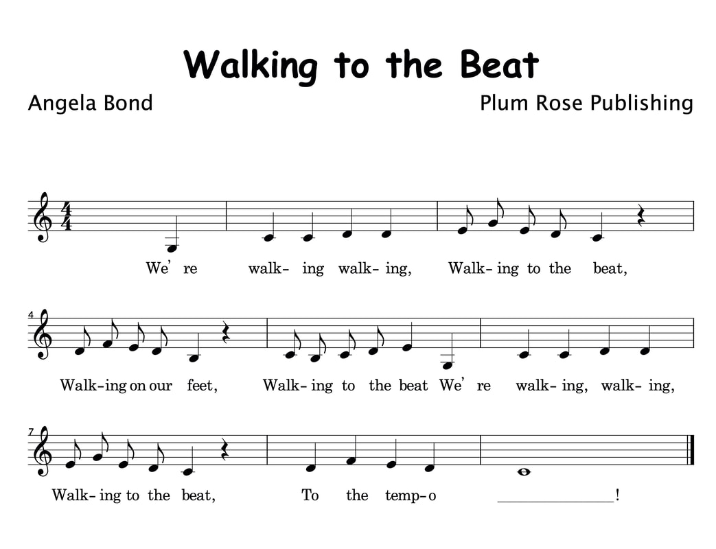 Tempo Elementary music song- Walking to the beat