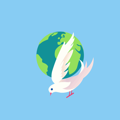 Picture of Dove and earth